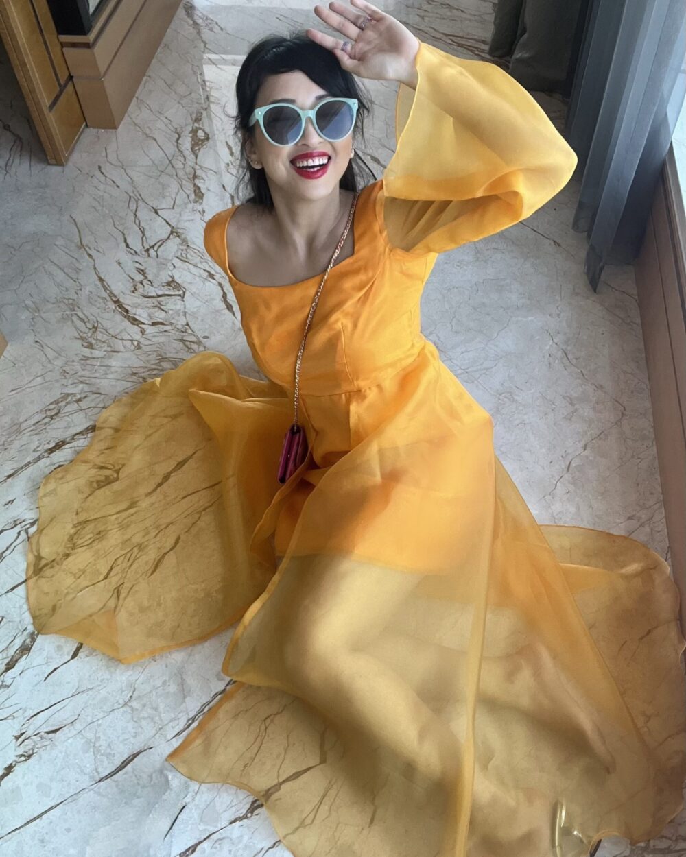 bright as haldi and the rising sun!